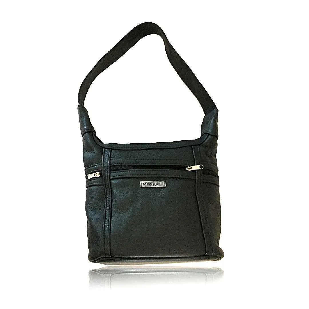 Mirelle Genuine Leather Two Compartment Shoulder Handbag