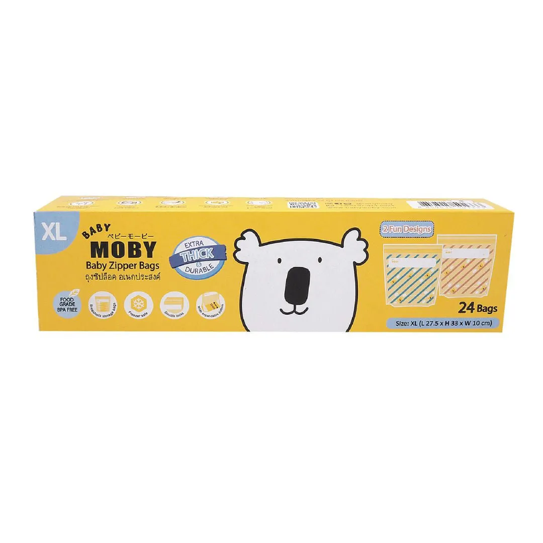 Moby Zipper Bags 24pcs