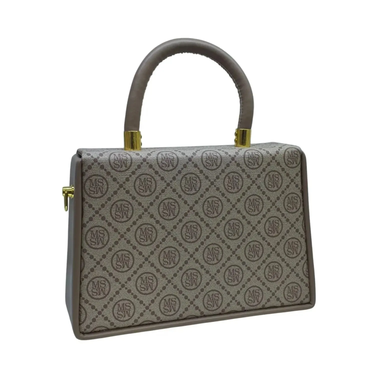 MS Women's Monogram Handbag with Top Handle