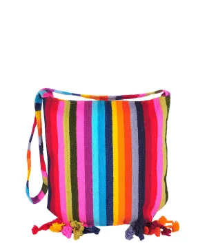Multicolor Wool Messenger Bag