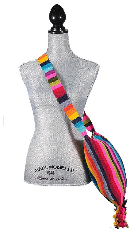 Multicolor Wool Messenger Bag