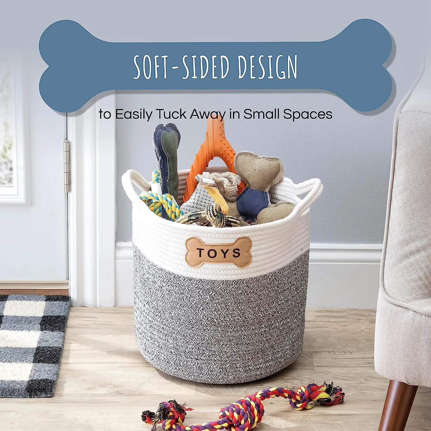 NAPLES PET TOY BASKET
