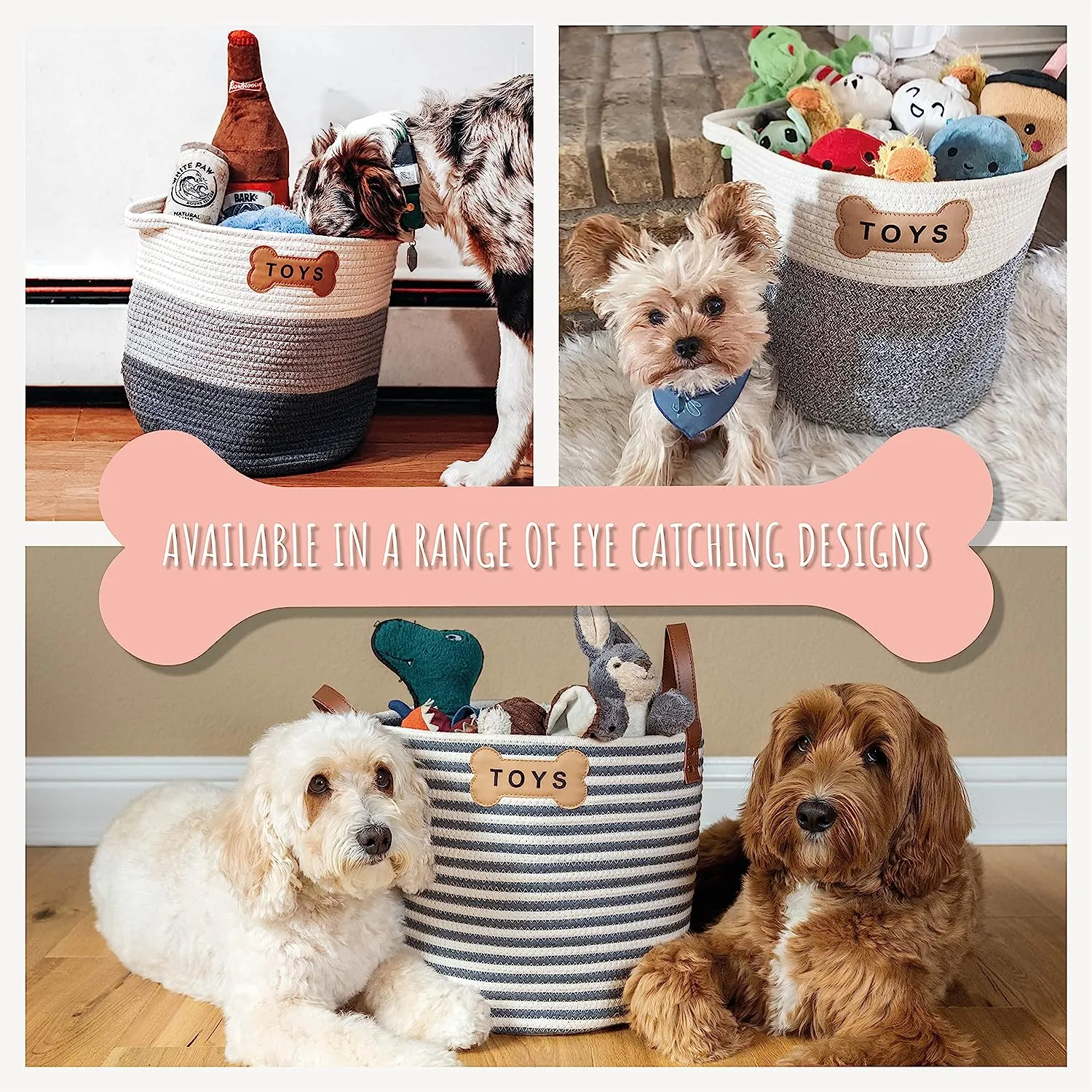 NAPLES PET TOY BASKET