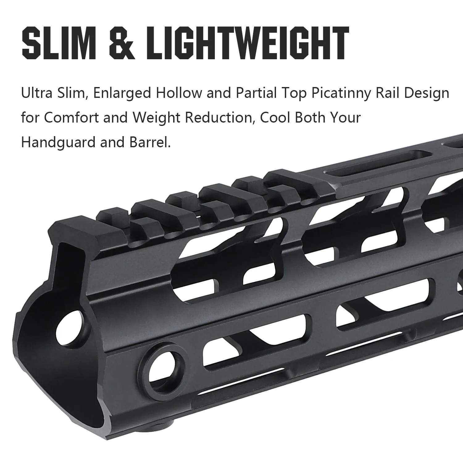 ohhunt® Gen2 AR-15 Lightweight Free Float M-LOK Handguard 7" 10" 12" 13.5" 15"
