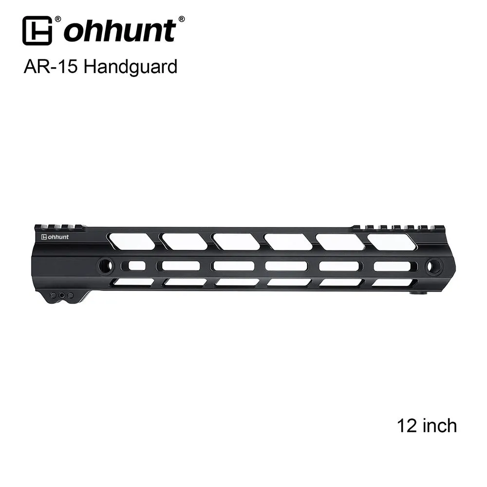 ohhunt® Gen2 AR-15 Lightweight Free Float M-LOK Handguard 7" 10" 12" 13.5" 15"
