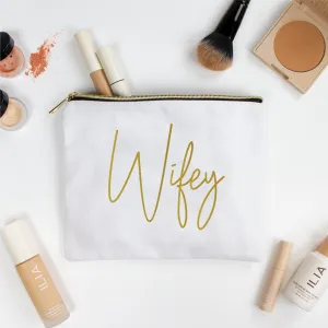 Personalized Wifey Makeup Bag