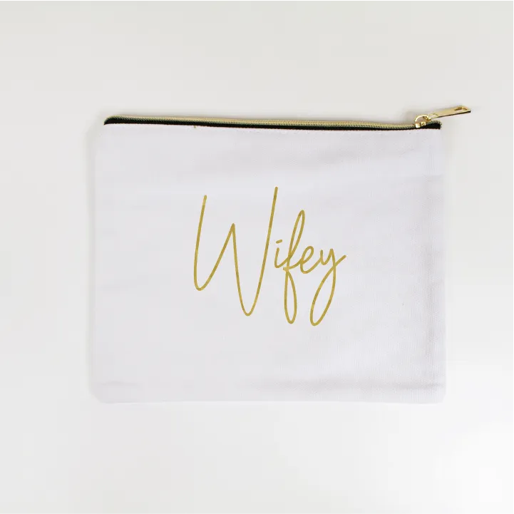 Personalized Wifey Makeup Bag