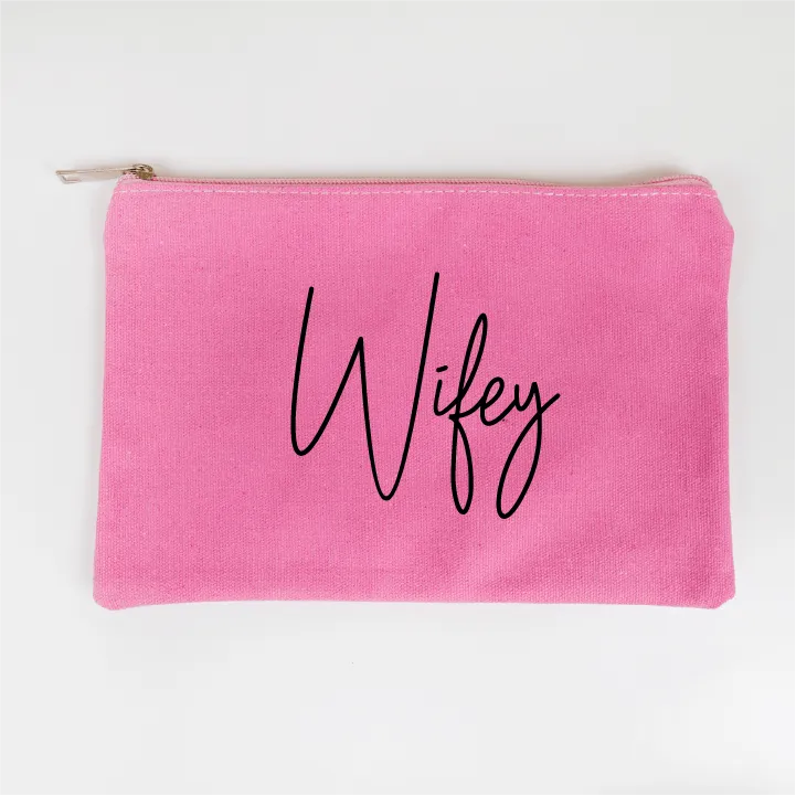 Personalized Wifey Makeup Bag