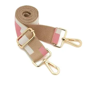 Pink and Tan Geometric Strap