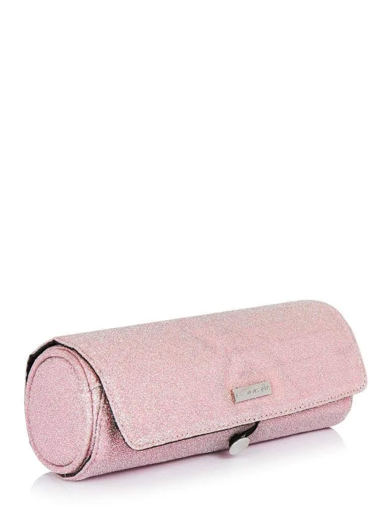 Pink Lurex Makeup Roll