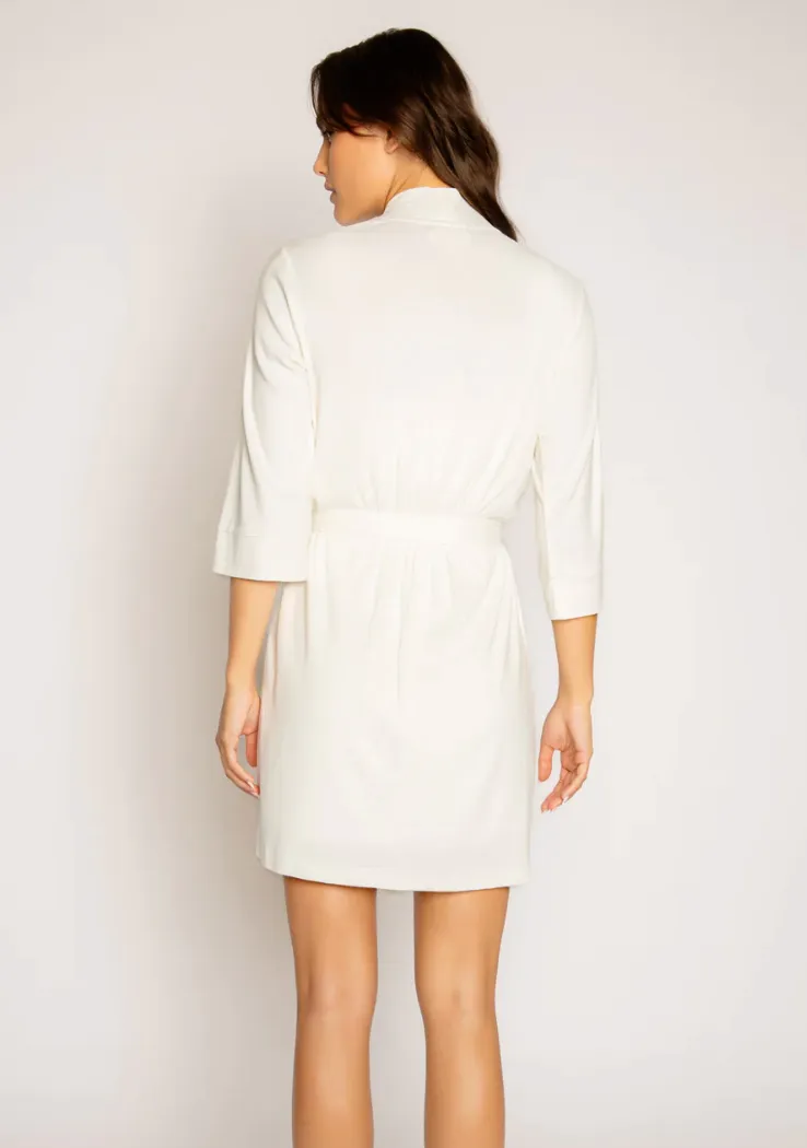 PJS Lightweight Robe-Ivory
