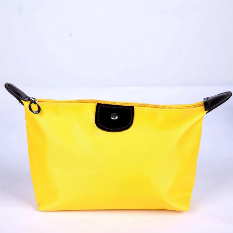 Portable Cosmetic Bag For Women Colorful Waterproof New Travel Dumpling Storage Bags Mini Cute Toiletry Makeup Tote Bags Purses