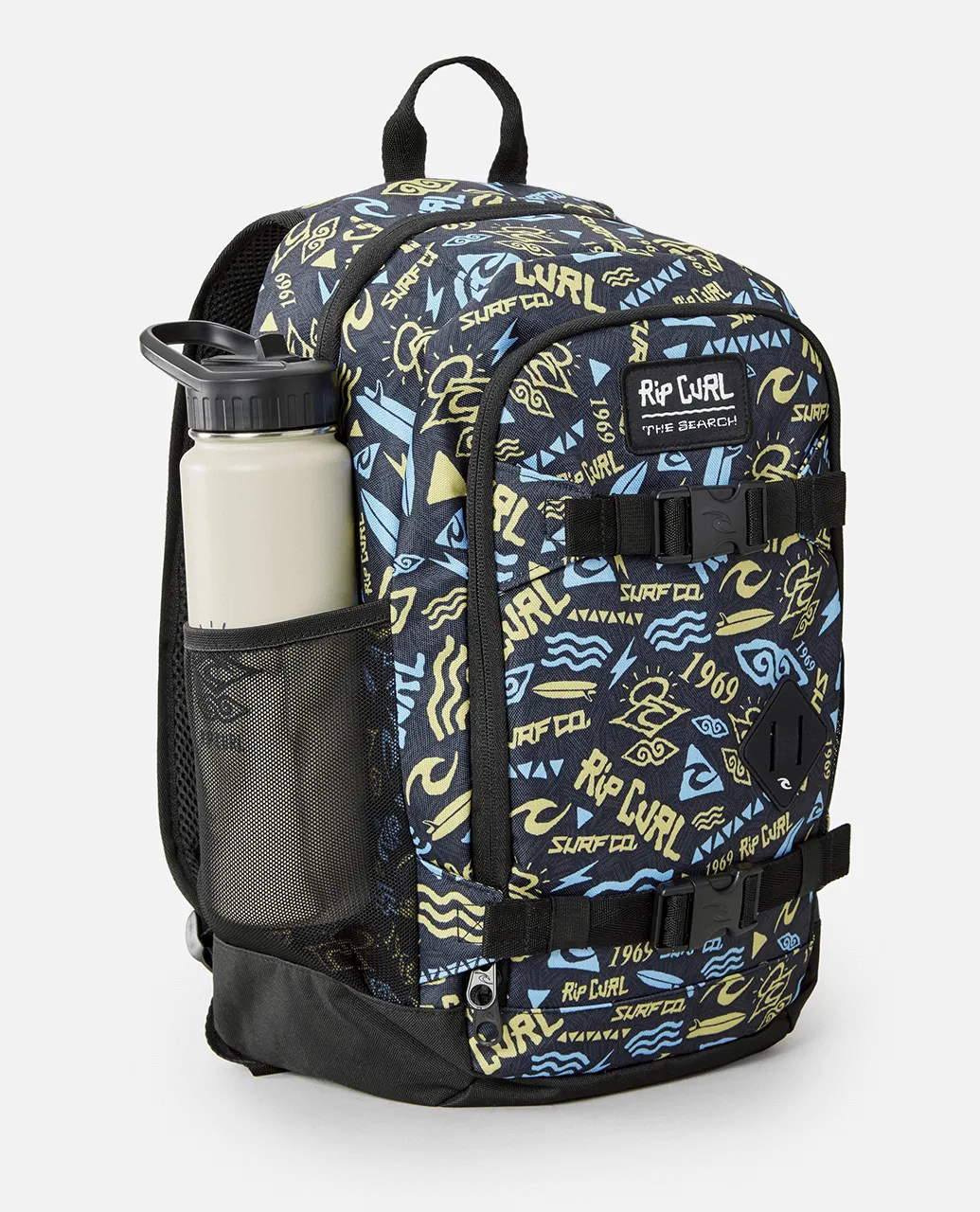 Posse Mid Backpack in Black & Yellow