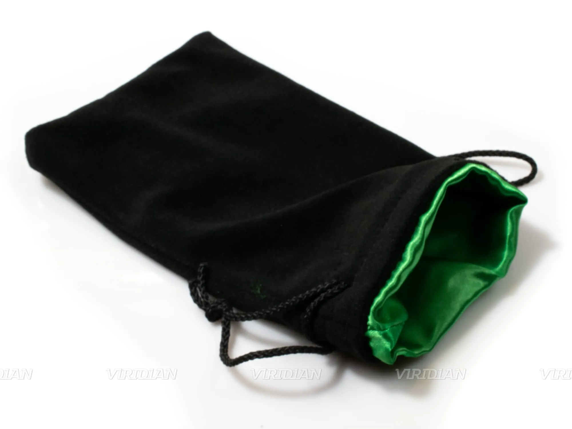 Premium Velvet Dice Bags | Black Velvet with Satin Lining | Pouch D&D Storage