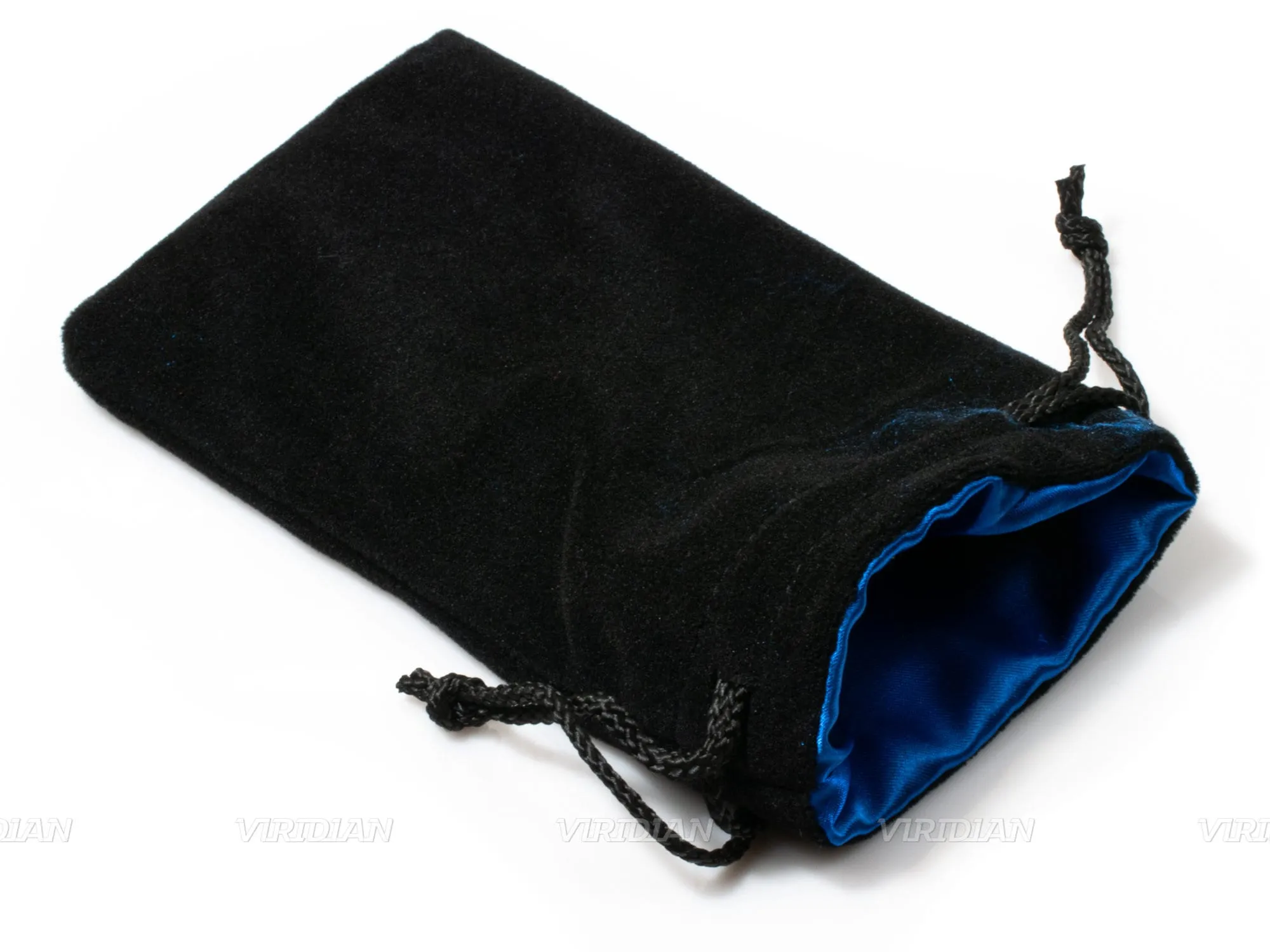 Premium Velvet Dice Bags | Black Velvet with Satin Lining | Pouch D&D Storage