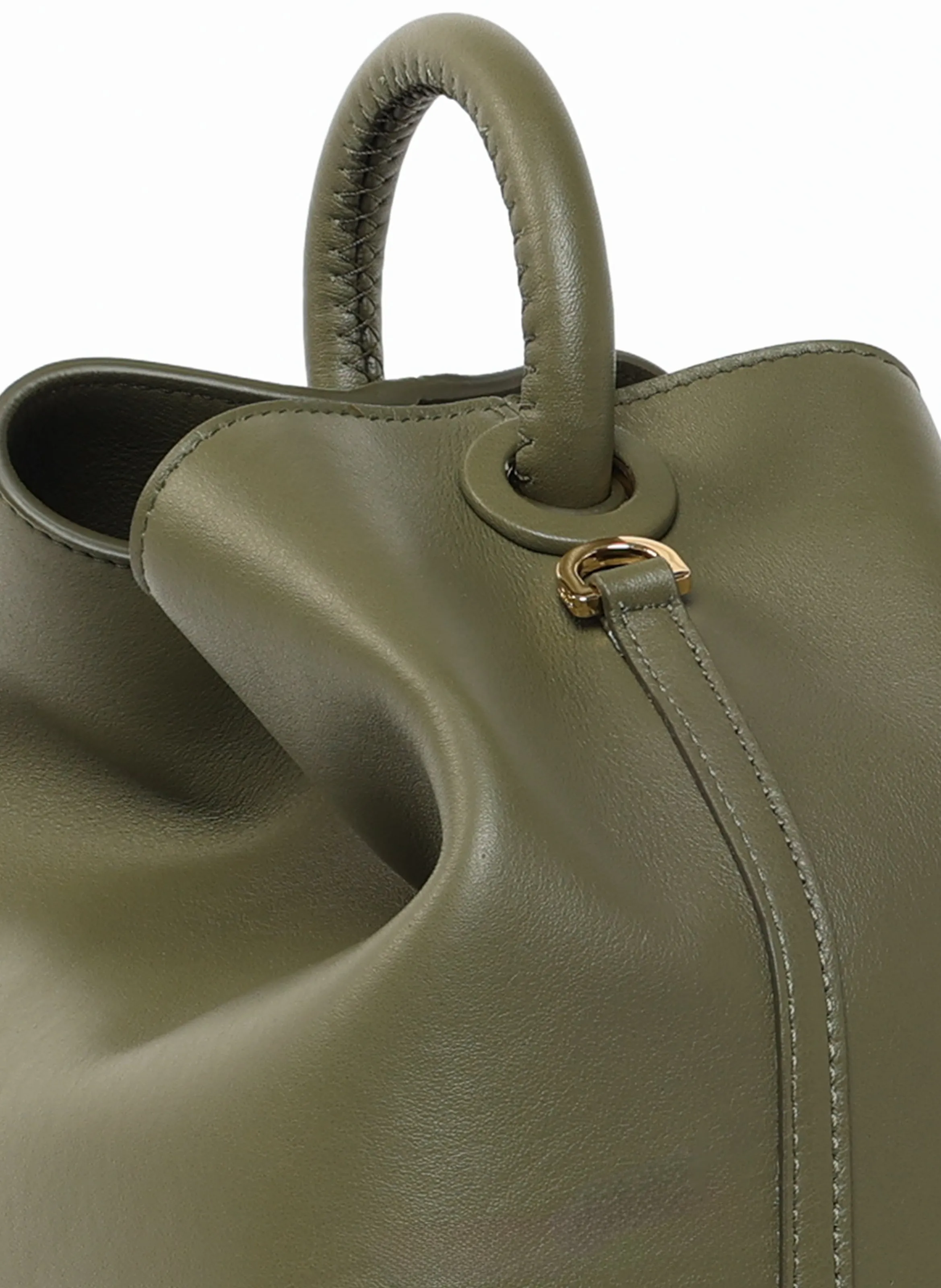 Raisin Leather Khaki Green