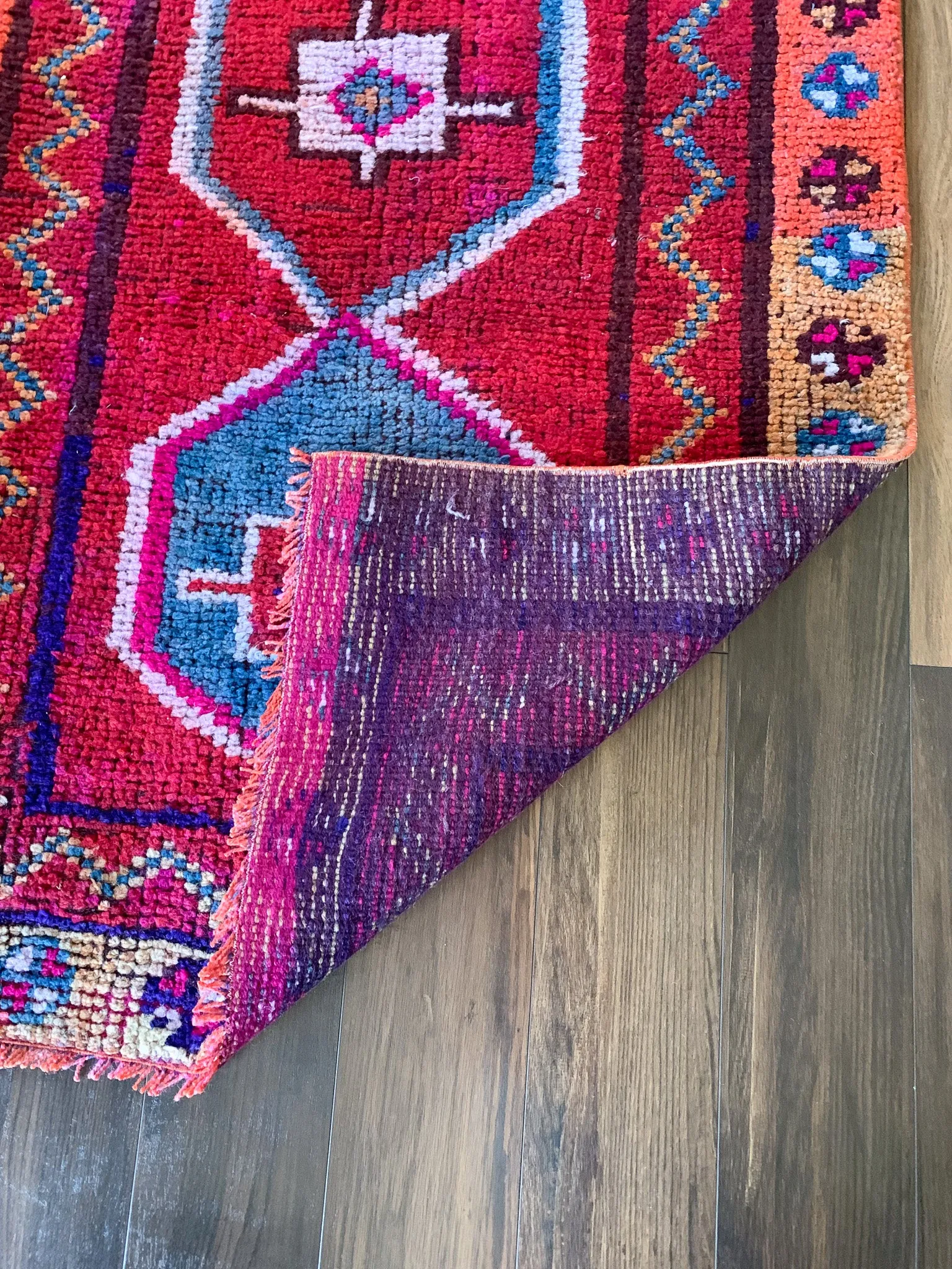 Reserved for Monique - R1130 - 3.0' x 10.3' Vintage Turkish Herki Runner Rug