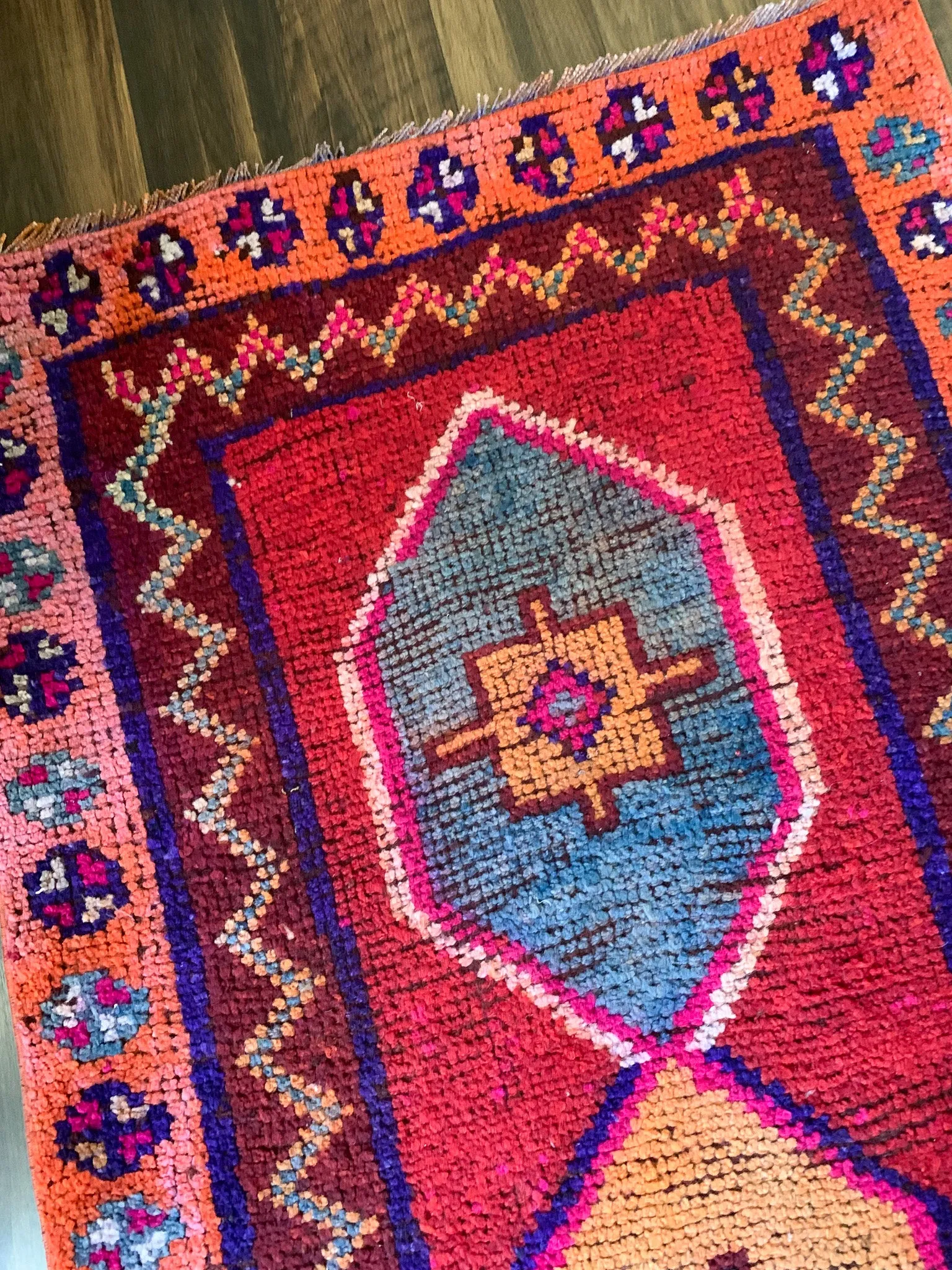 Reserved for Monique - R1130 - 3.0' x 10.3' Vintage Turkish Herki Runner Rug