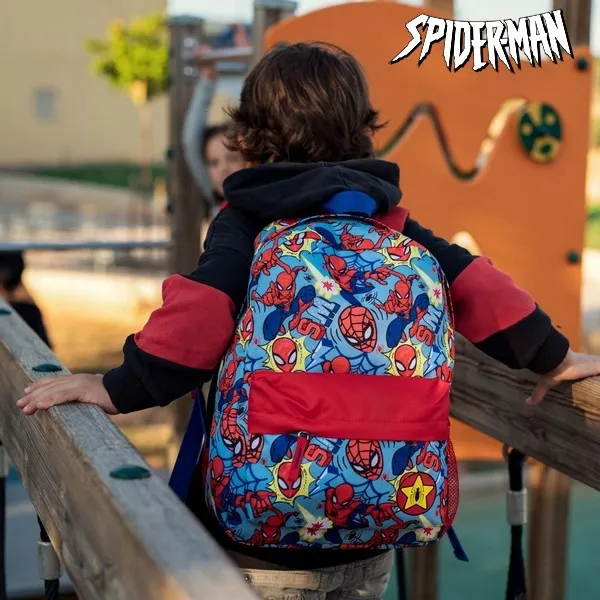 School Bag Spiderman Red Blue