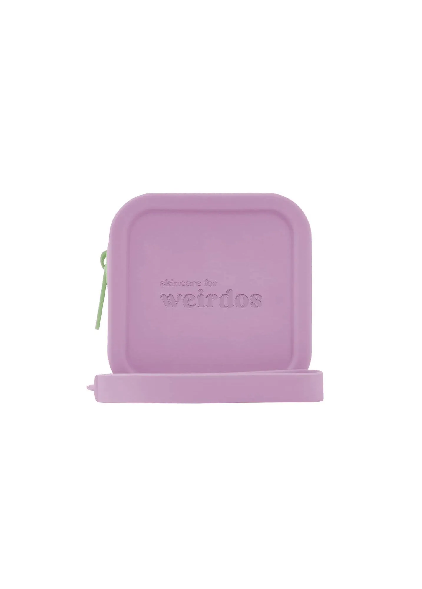 Silicone Zip Pouch - Green Zipper