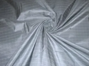 SILK TAFFETA FABRIC 54&quot;  dusty blue and white color gorgeous plaids TAFC31