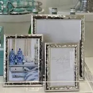 Silver Plated Ripple Stripe Frame | 5x7"