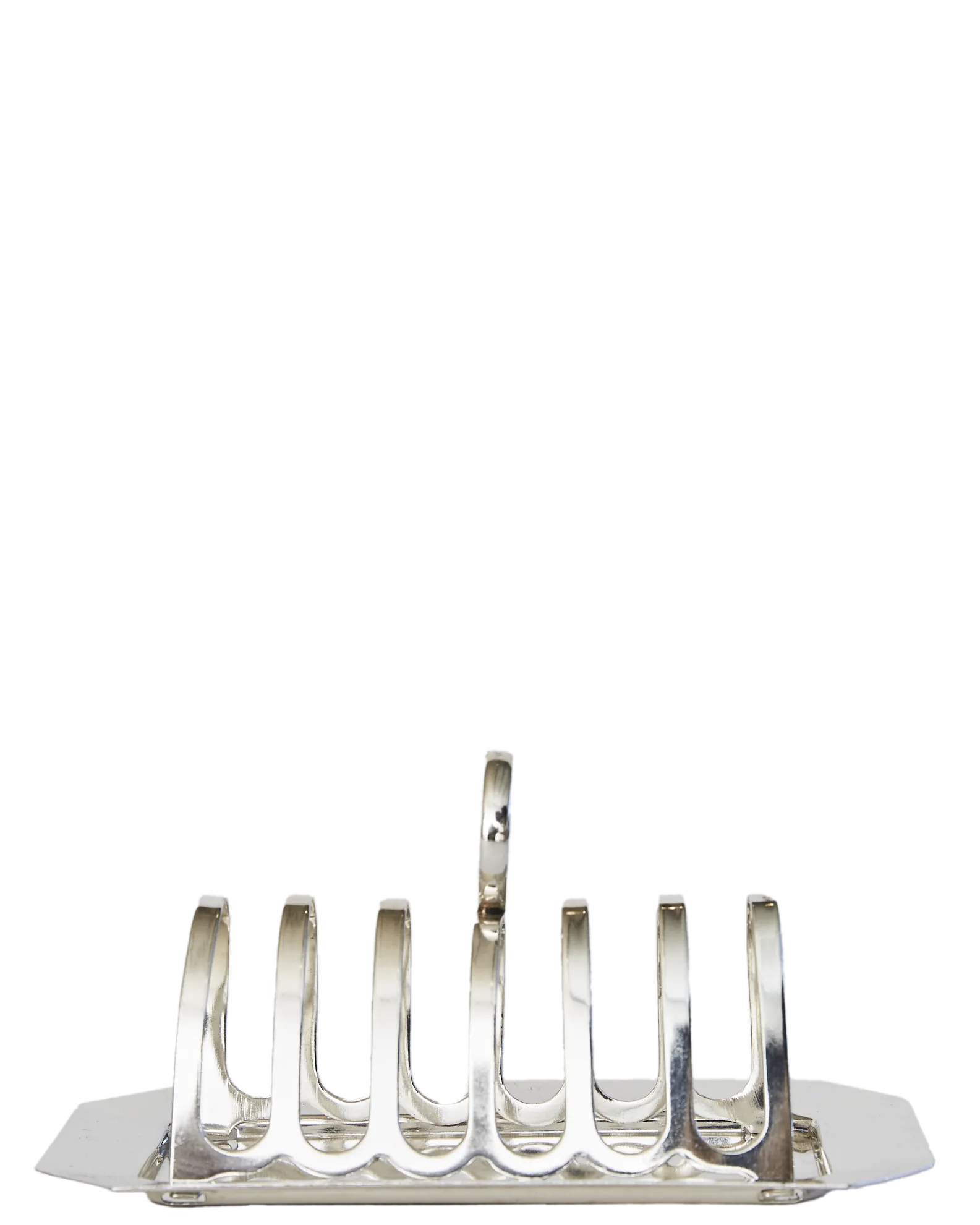 Silver Toast Rack and Plate