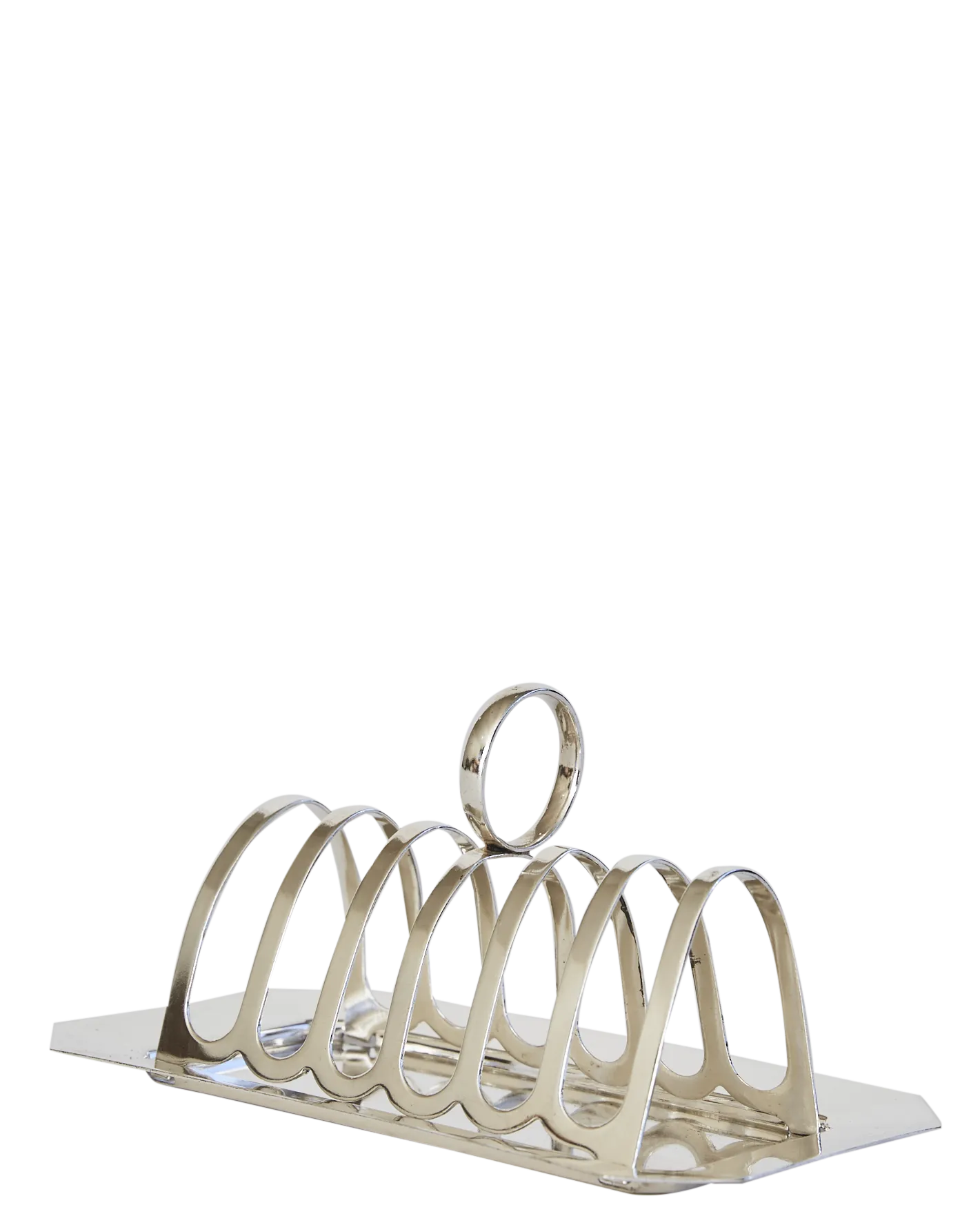 Silver Toast Rack and Plate