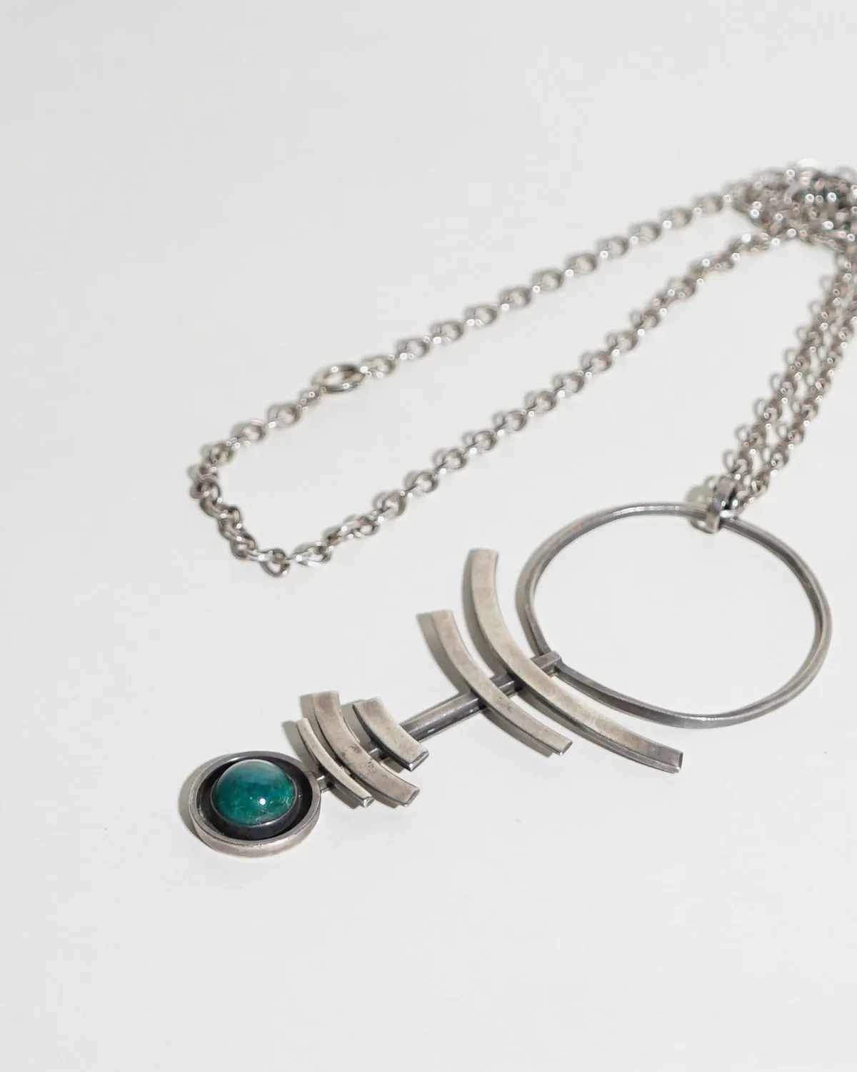 Silver x Malachite Pendant