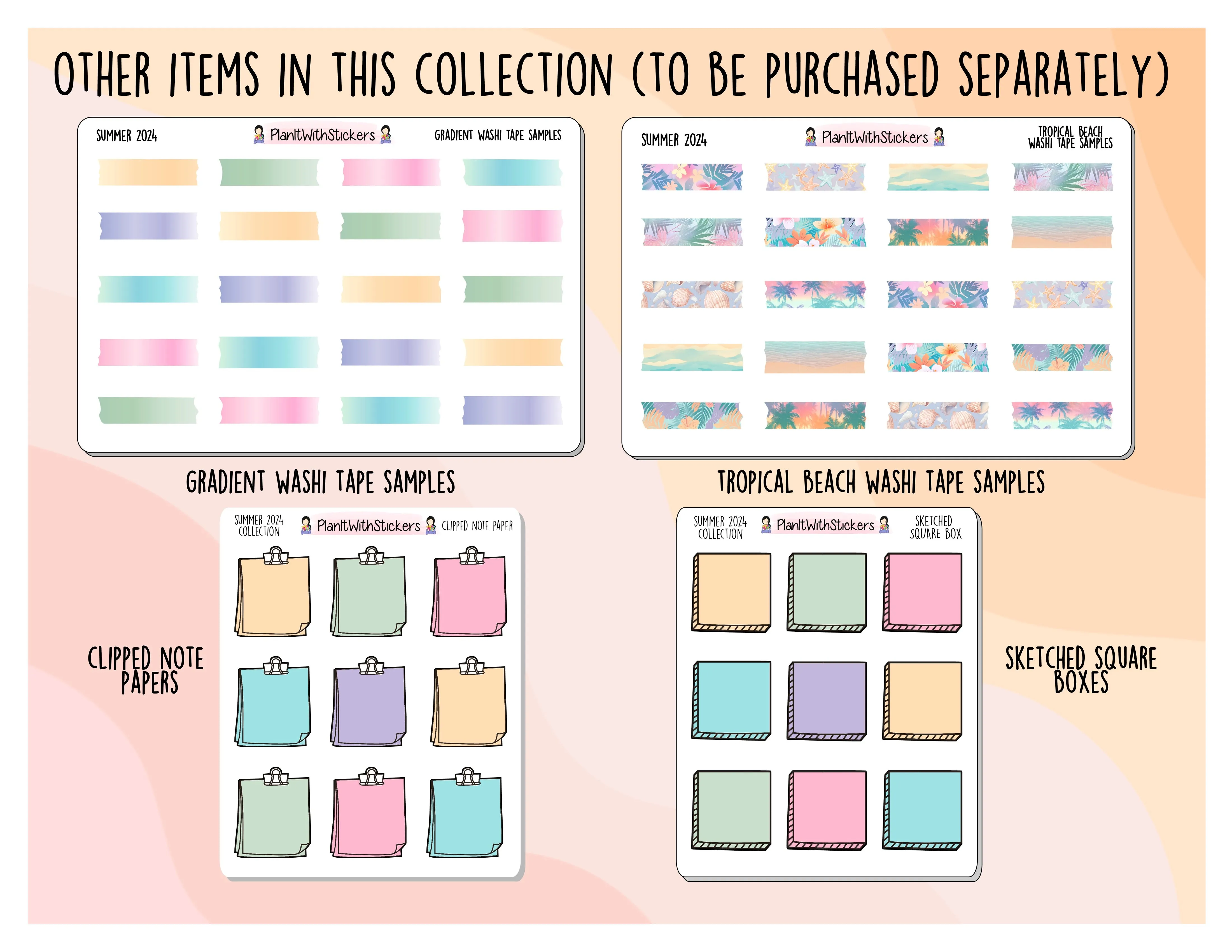 Sketched Rectangle Box - Summer 2024 Colours