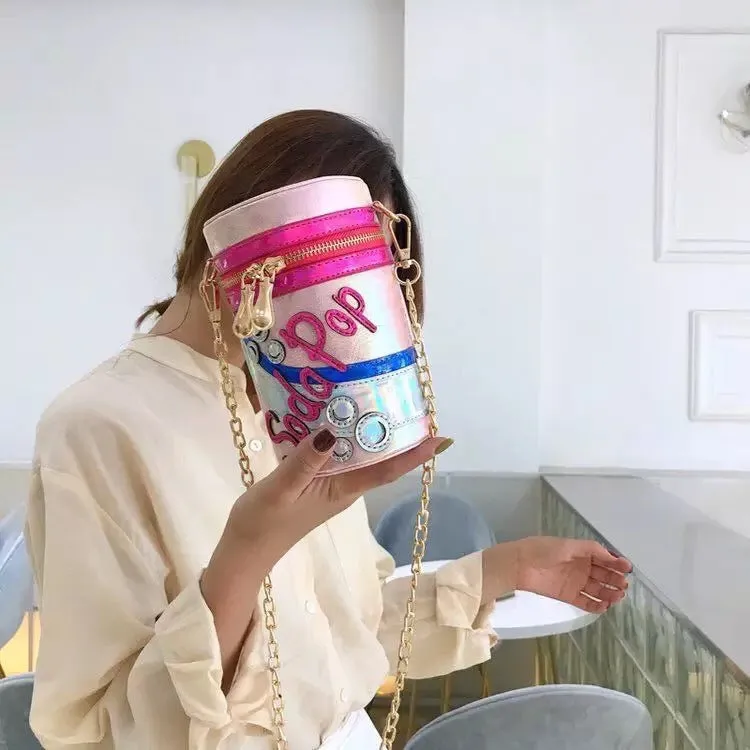 Soda pop 3d chain handbag