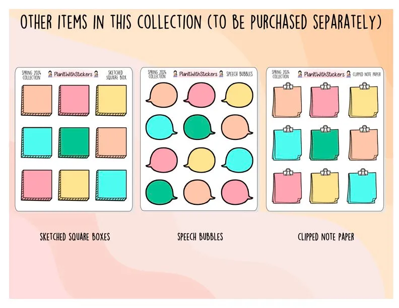 Speech Bubble Icons- Spring 2024 Colours