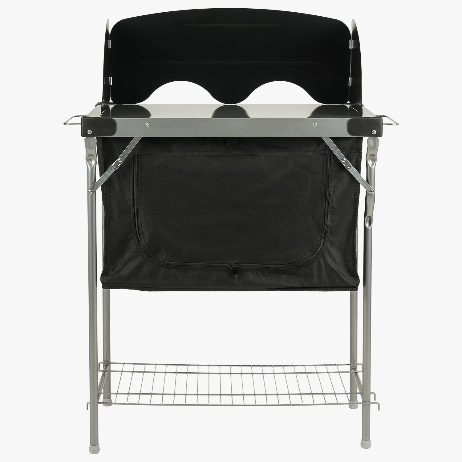 Steel Kitchen Camping Stand & Cupboard
