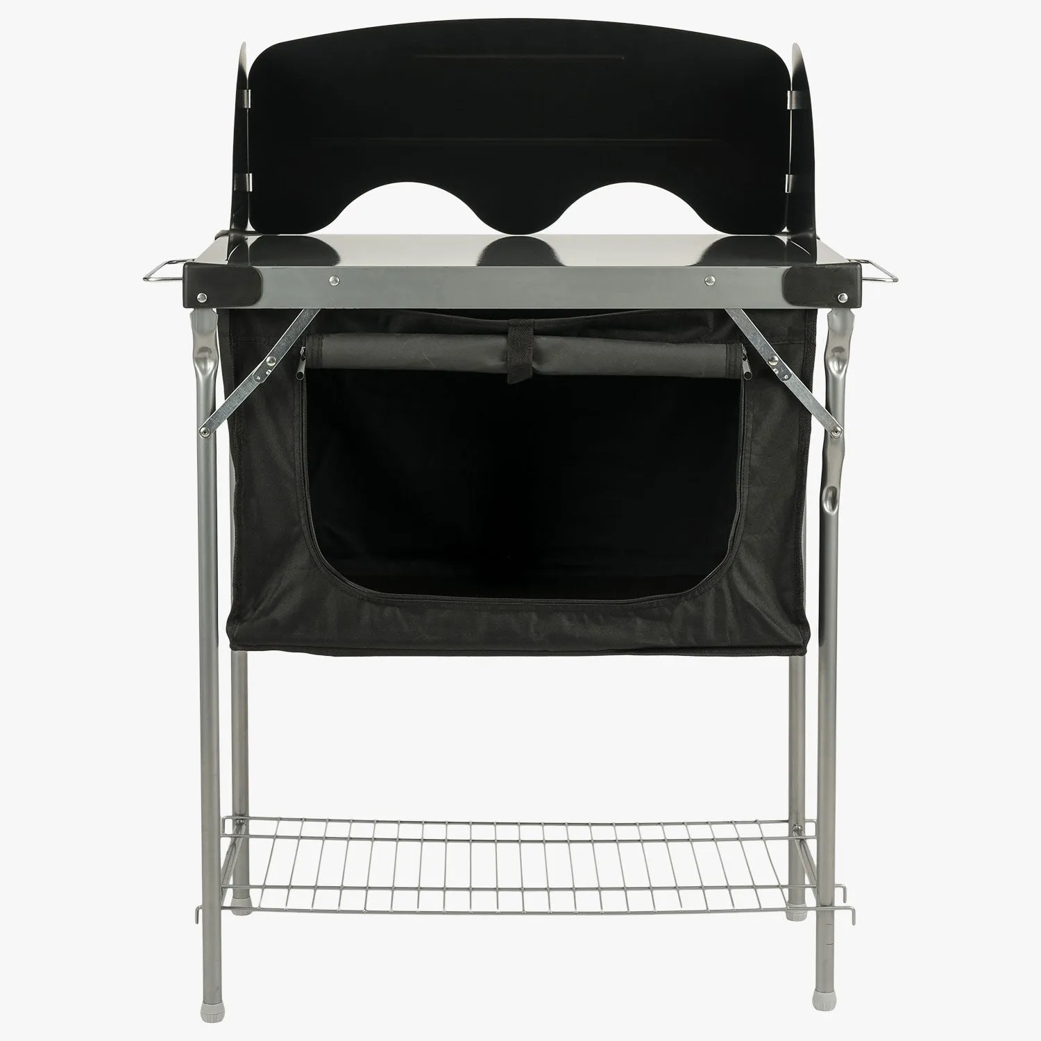 Steel Kitchen Camping Stand & Cupboard