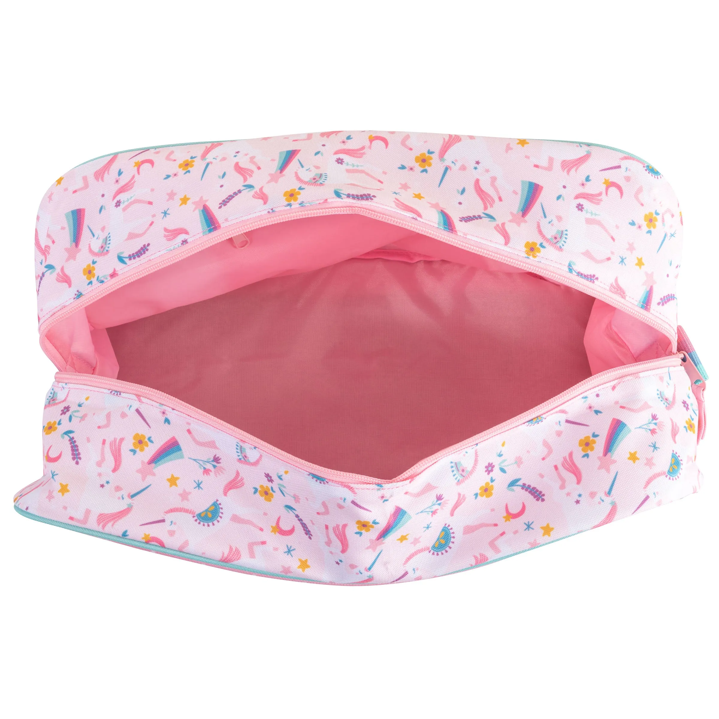 Stephen Joseph All Over Print Kid's Duffle Bag, Pink Unicorn