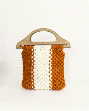 Stripe Crochet Handbag