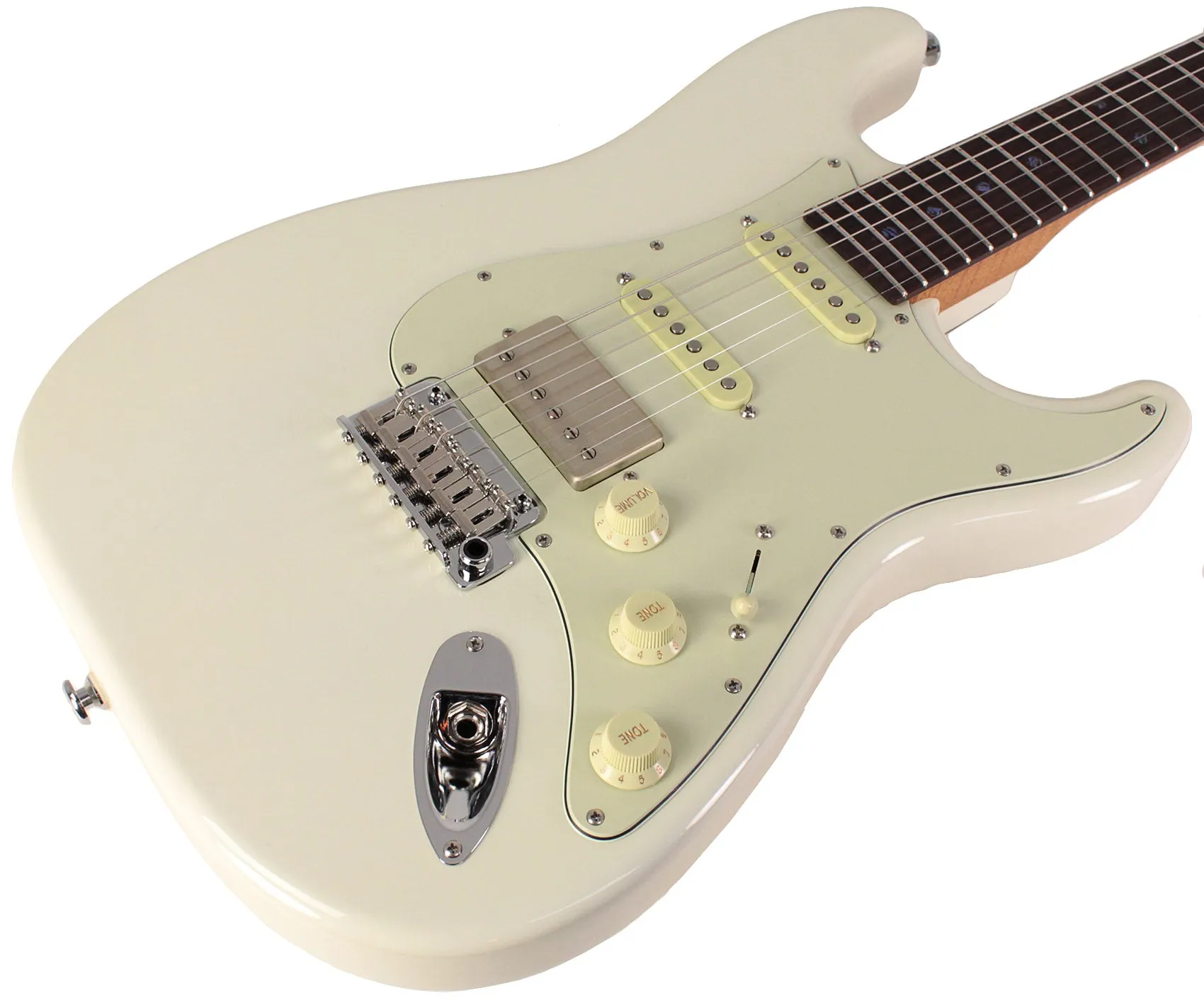 Suhr Select Classic S HSS Guitar, Roasted Neck, Olympic White, Mint PG