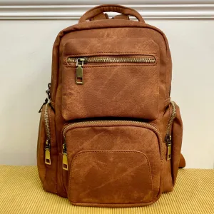 Sydney Denim 2-in-1 Sling   Backpack - Camel