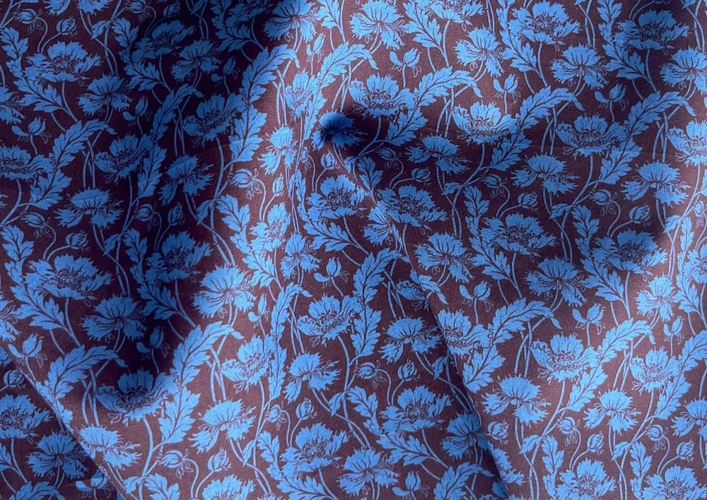 Toutouayette Cornflower Blue Liberty of London Tana Cotton Lawn (Made in Italy)