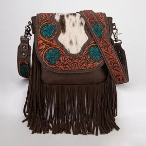 Trinity Ranch Floral Hair-On Crossbody