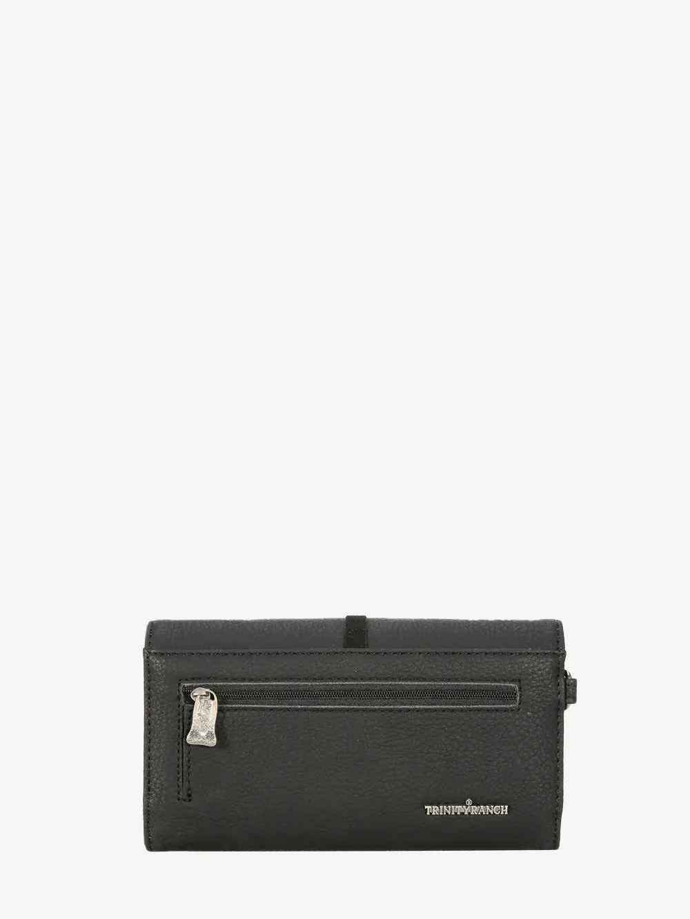 Trinity Ranch Leather Basketweave Wallet