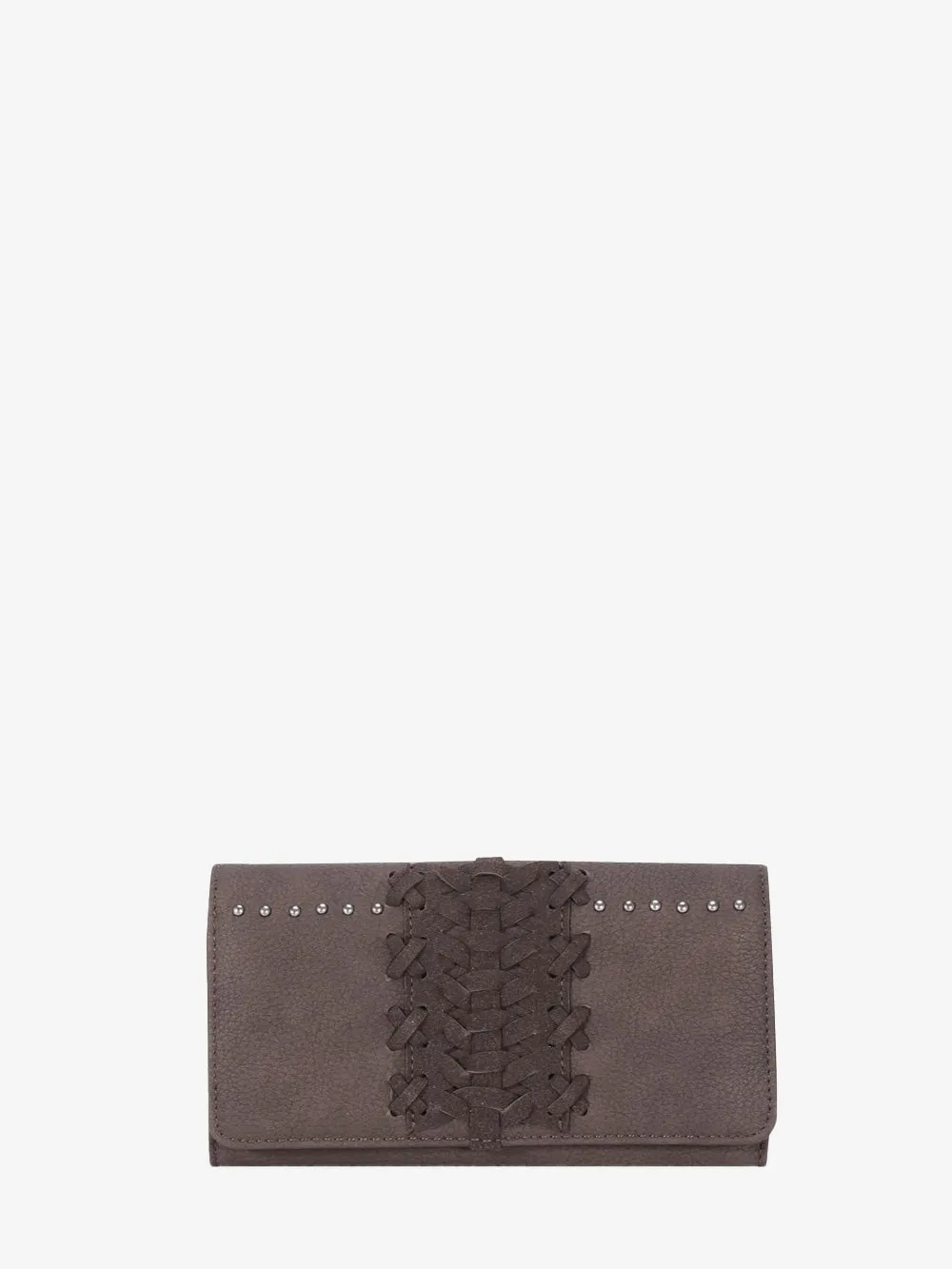 Trinity Ranch Leather Basketweave Wallet