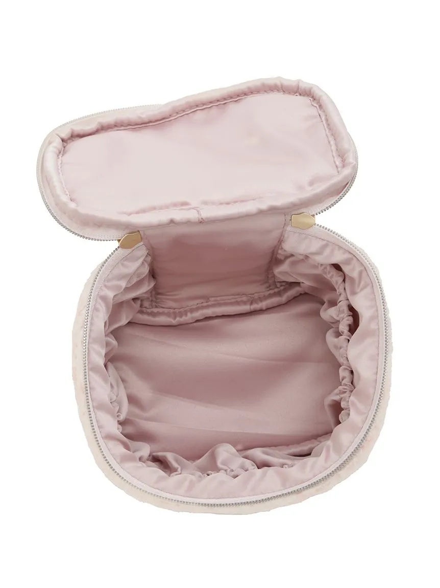 Tweed Like Mini Cosmetic Pouch
