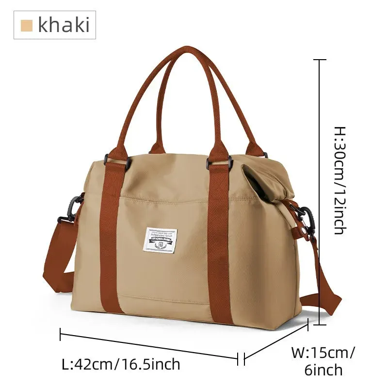 UAKISS  -  Gym Bag for Women, Carry on Weekender Overnight Bag, Travel Duffel Bags with Trolley Sleeve, Personal Item Travel Bag Tote Bag