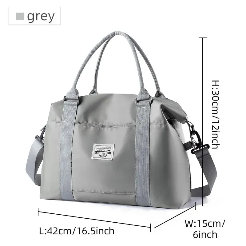 UAKISS  -  Gym Bag for Women, Carry on Weekender Overnight Bag, Travel Duffel Bags with Trolley Sleeve, Personal Item Travel Bag Tote Bag