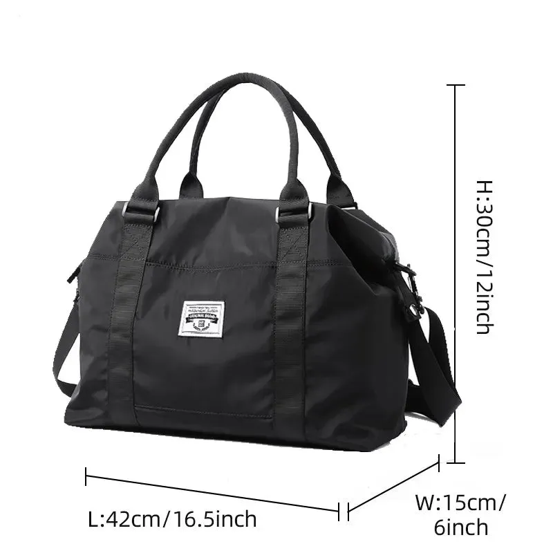 UAKISS  -  Gym Bag for Women, Carry on Weekender Overnight Bag, Travel Duffel Bags with Trolley Sleeve, Personal Item Travel Bag Tote Bag