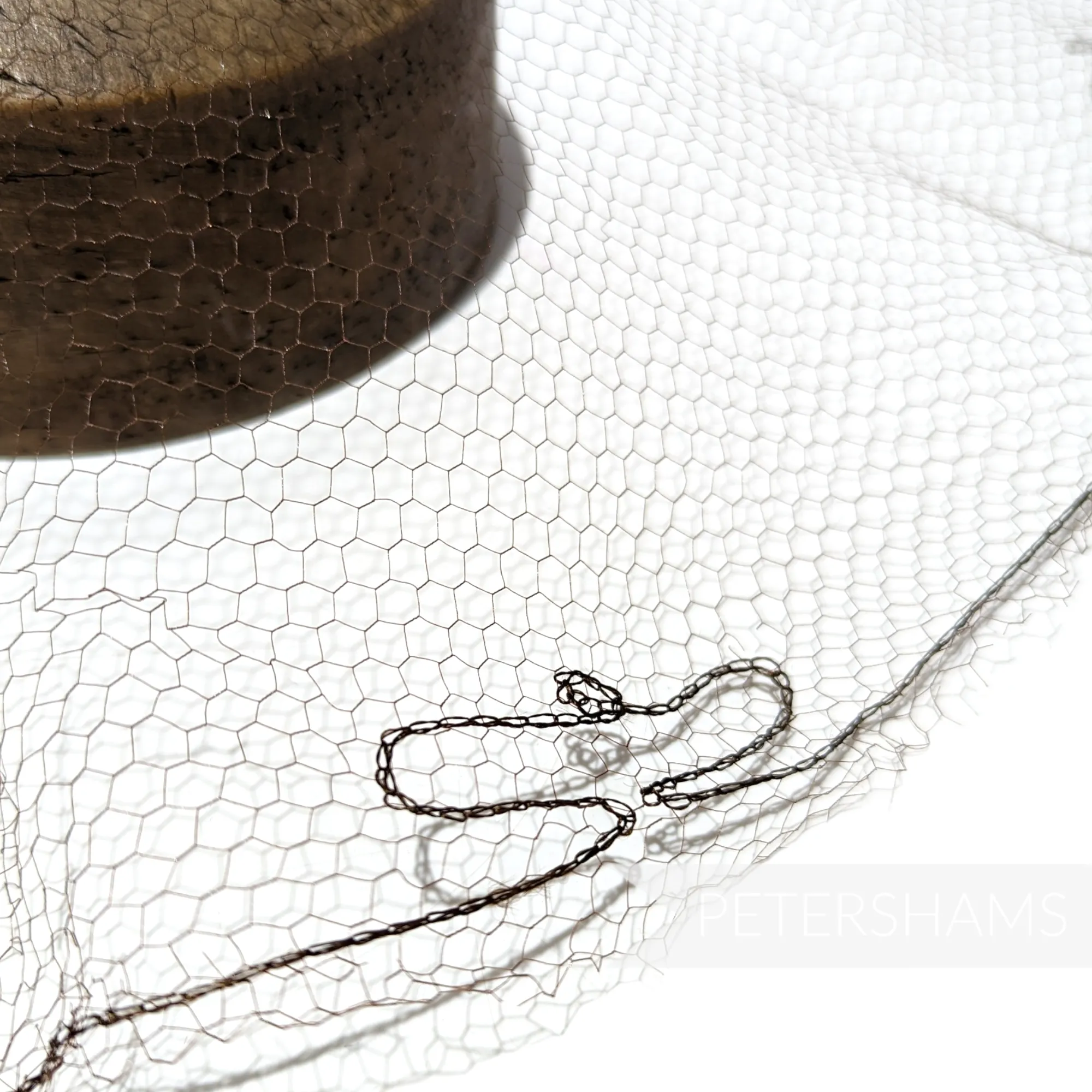 Vintage 1930's/40s Veiling Round - Small Swirl