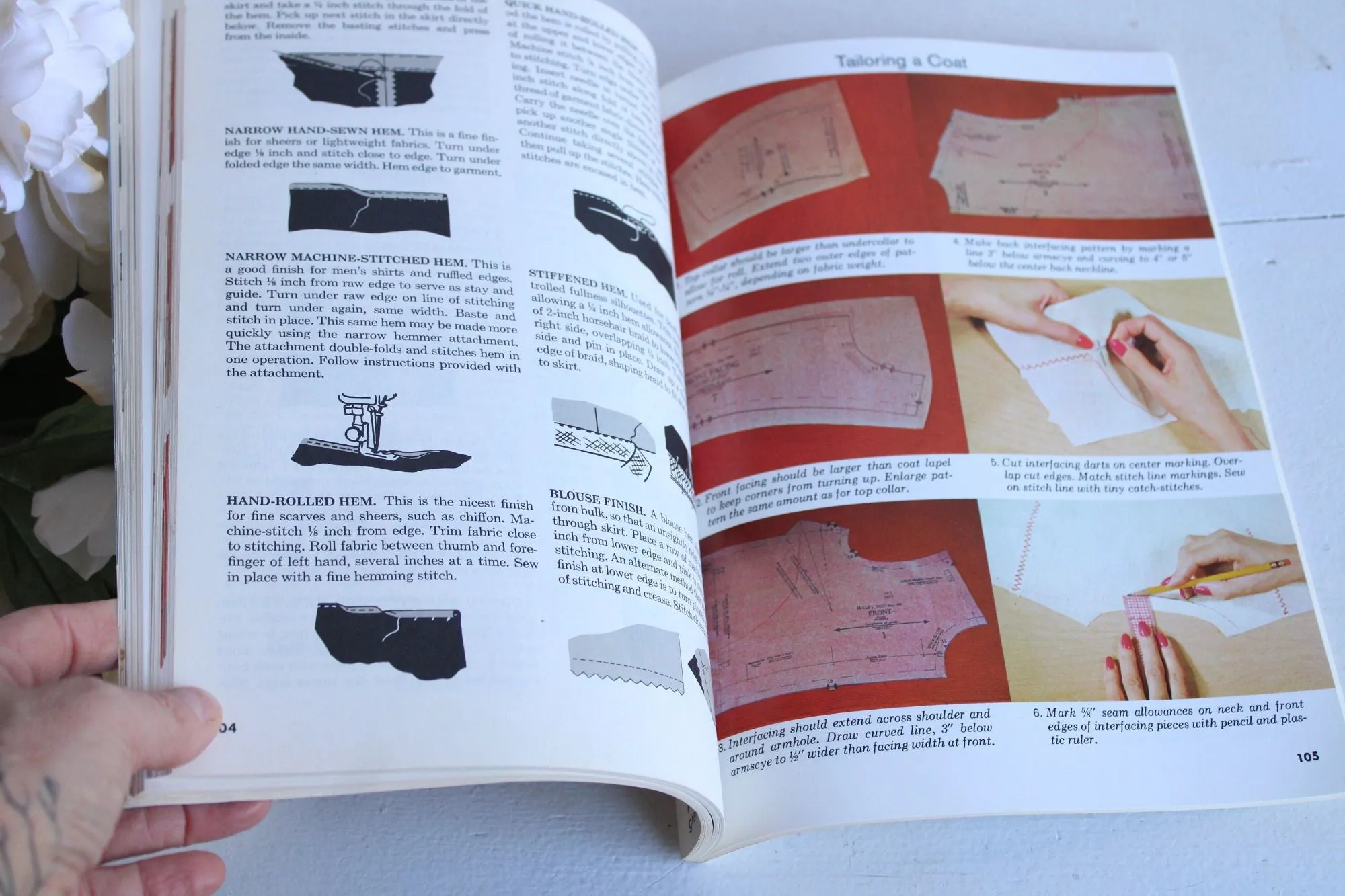 Vintage 1960s Magazine, McCalls Sewing Book, Patterns, Photos, Instructions