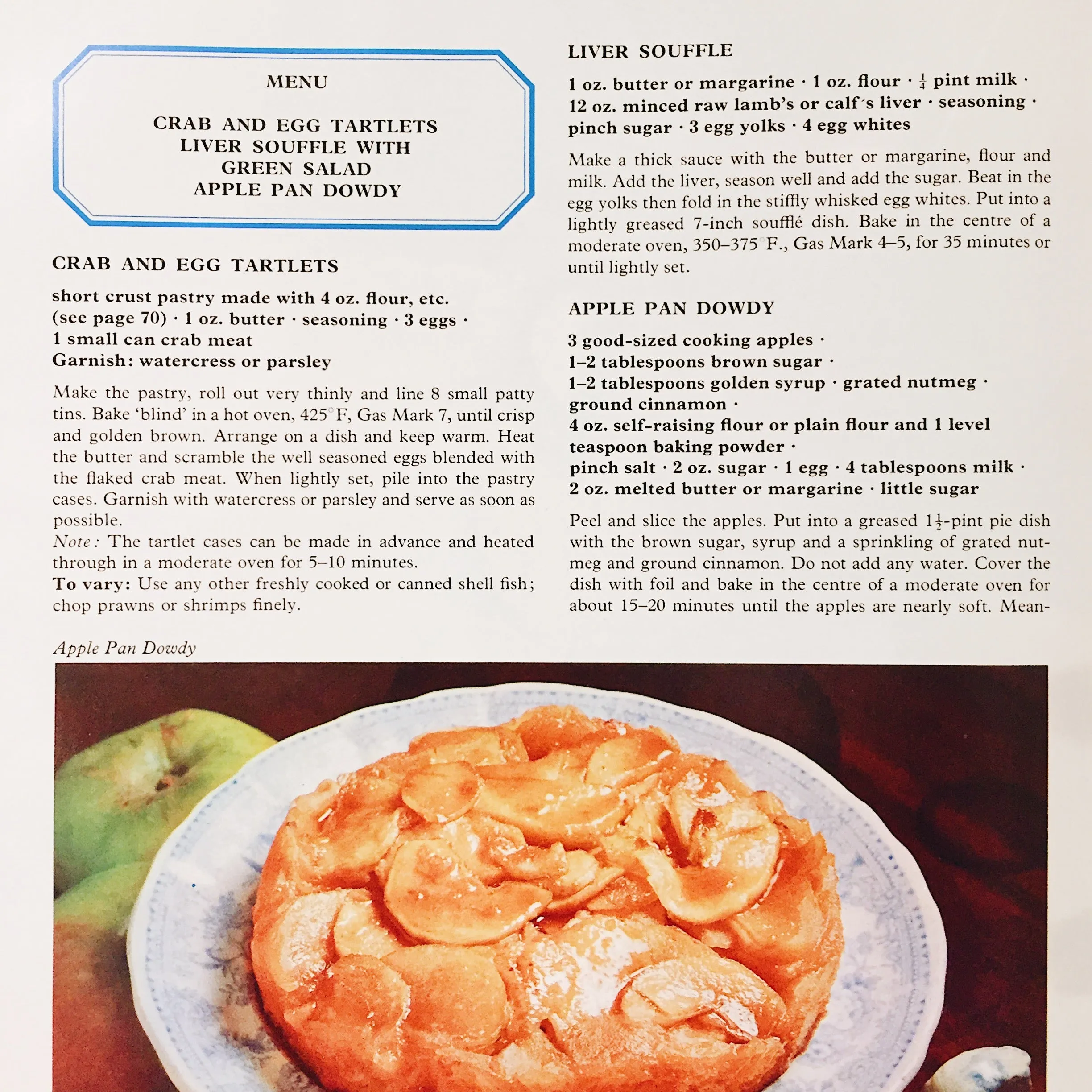 Vintage Cookbook: Marguerite Patten's 100 Great Menus