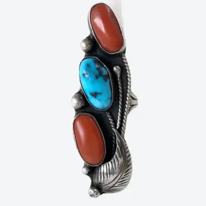Vintage Coral & Turquoise<br>Size: 6.5